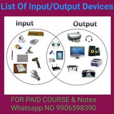 Input output devices chart